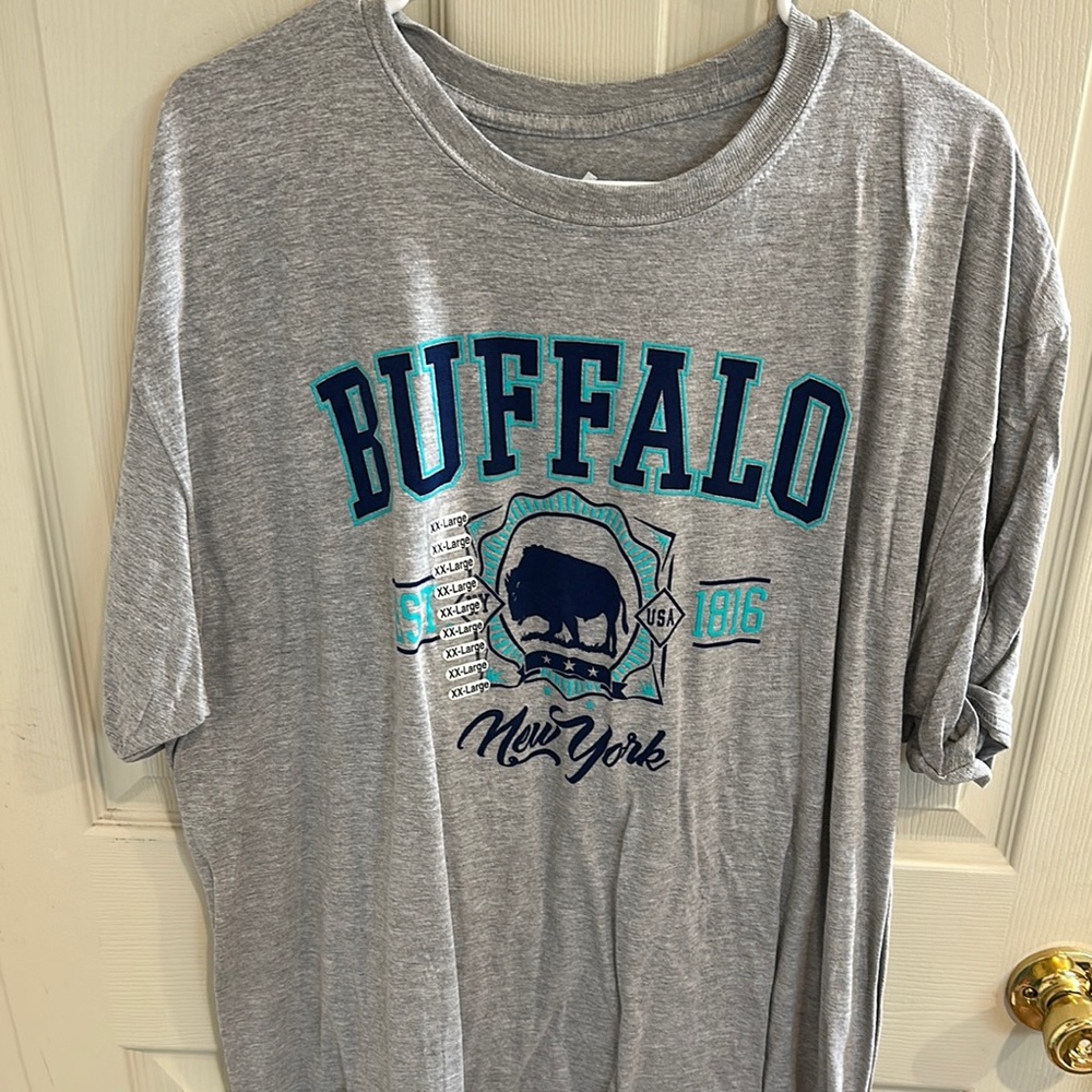 Gray Buffalo New York Graphic Tee